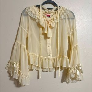 Baby the Stars Shine Bright Sheer Princess Sleeve Lolita Blouse